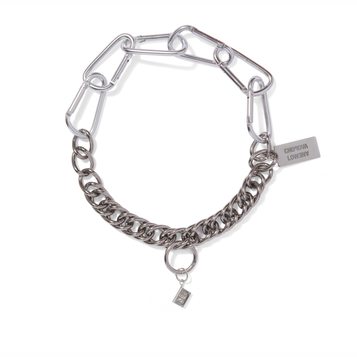 Chopova Lowena: Vintage Charm Necklace: I Love You