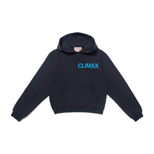 Climax: Cropped Hoodie Navy