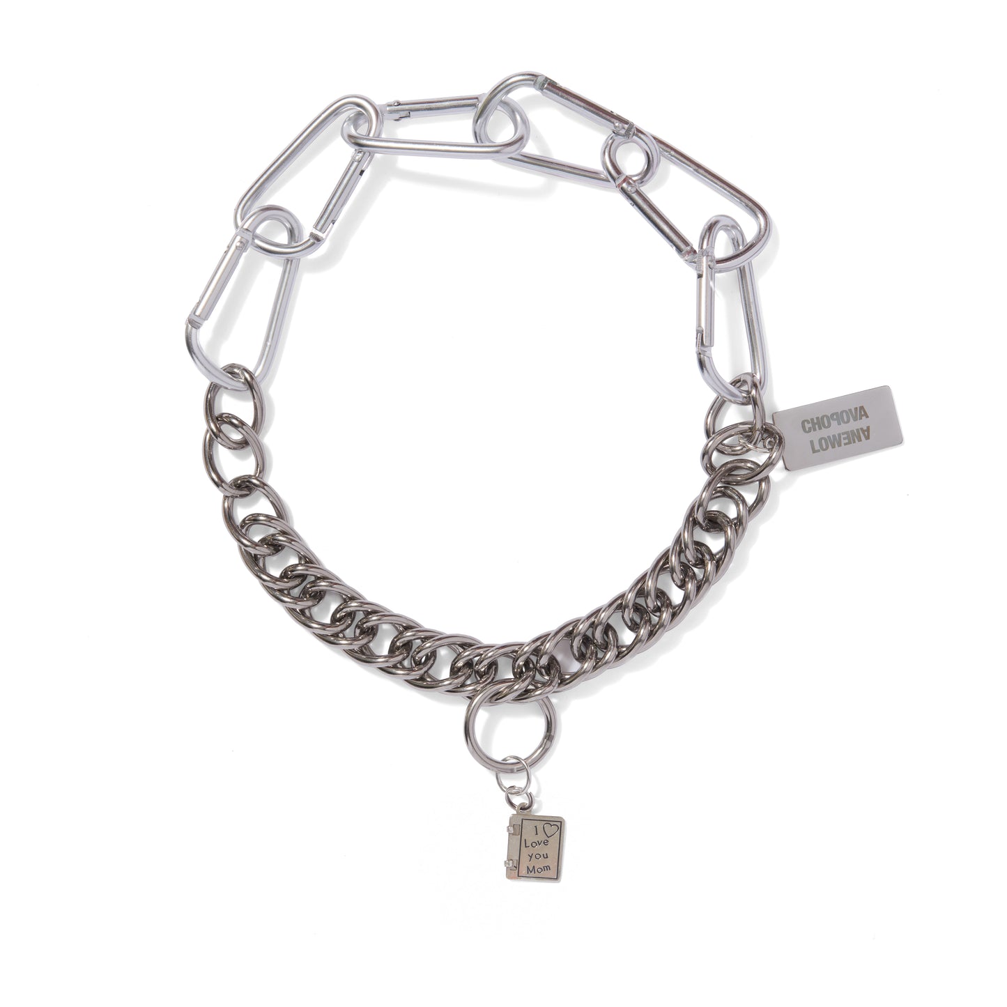 Chopova Lowena: Vintage Charm Necklace: I Love You Mom