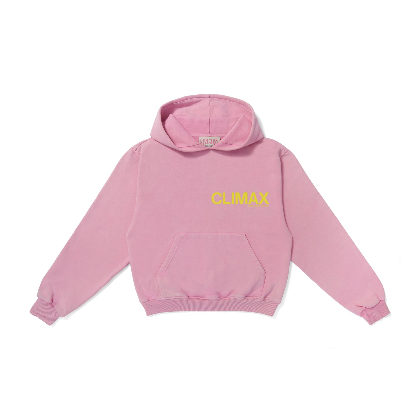 Climax: Cropped Hoodie Pink