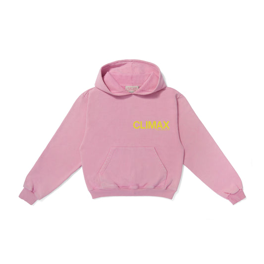 Climax: Cropped Hoodie Pink