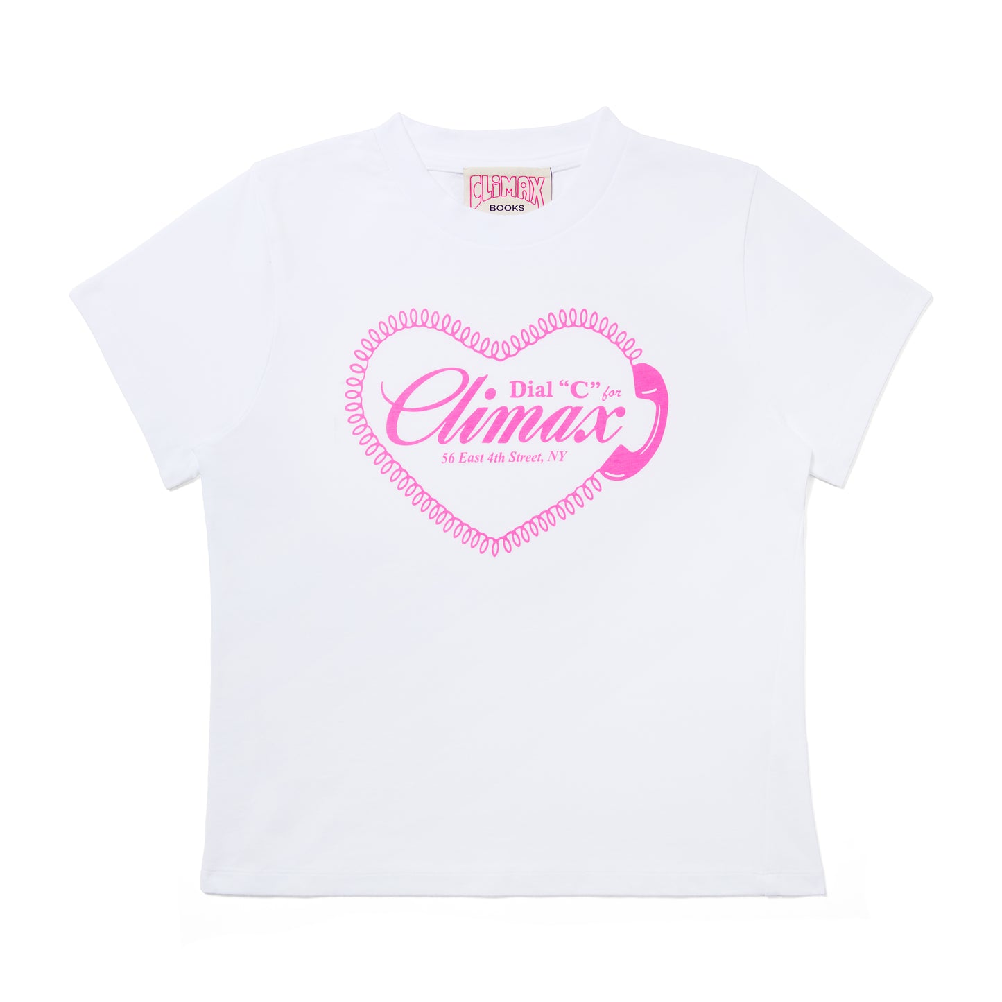 Climax: Dial 'C' for Climax Tee - White